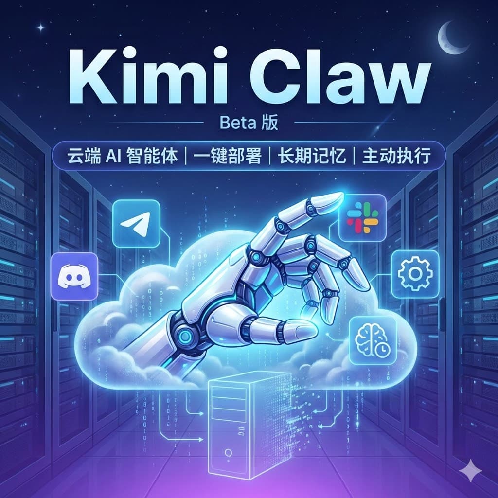 月之暗面发布Kimi Claw:一个在云端拥有40G空间的24×7运行的OpenClaw,基于Kimi模型驱动