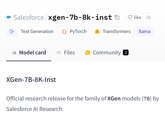 XGen 7B
