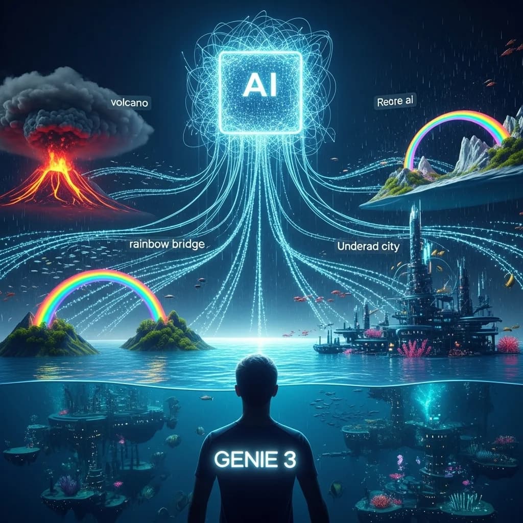 谷歌发布Genie 3:一个可以生成720P开启实时交互式虚拟世界生成新纪元