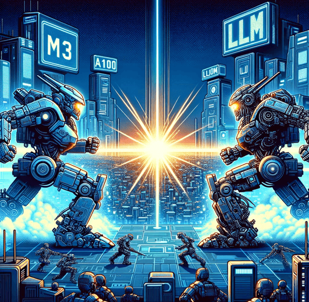 苹果最新的M3系列芯片对于大模型的使用来说未来价值如何?结果可能不太好!M3芯片与A100算力对比!