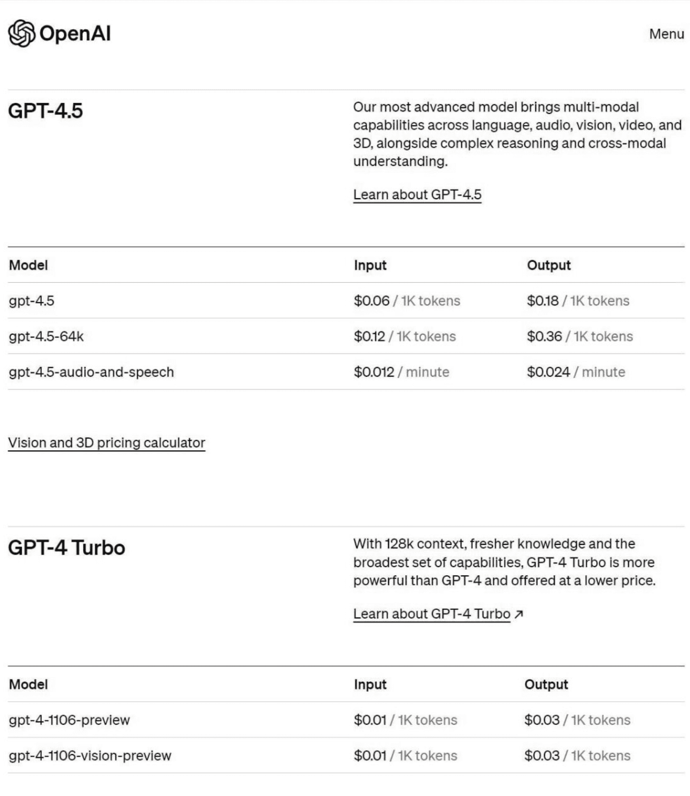 疑似GPT-4.5的定价截图泄露,但真假未知,不过GPT-4微调的功能已经推出,只能说非常贵!