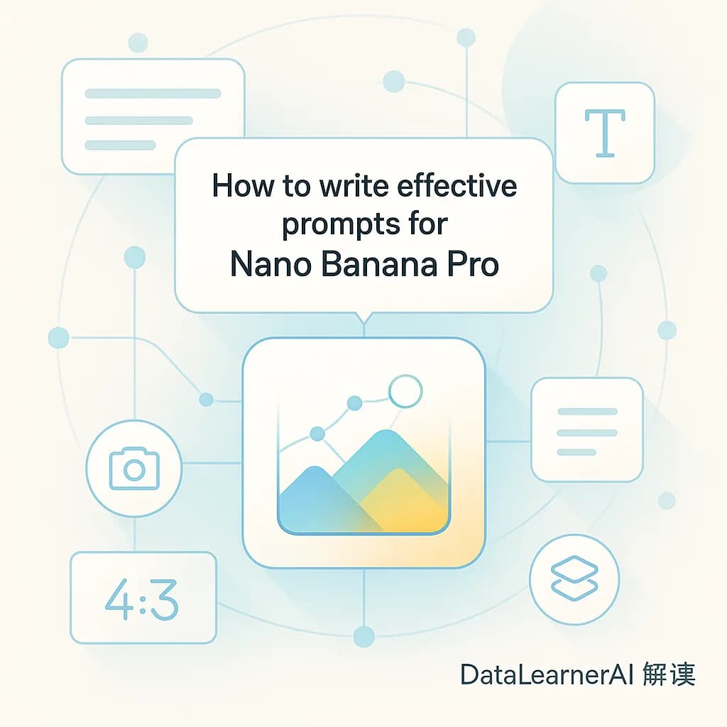 如何让Nano Banana Pro生成更好的图片?Nano Banana Pro 提示词写作官方教程