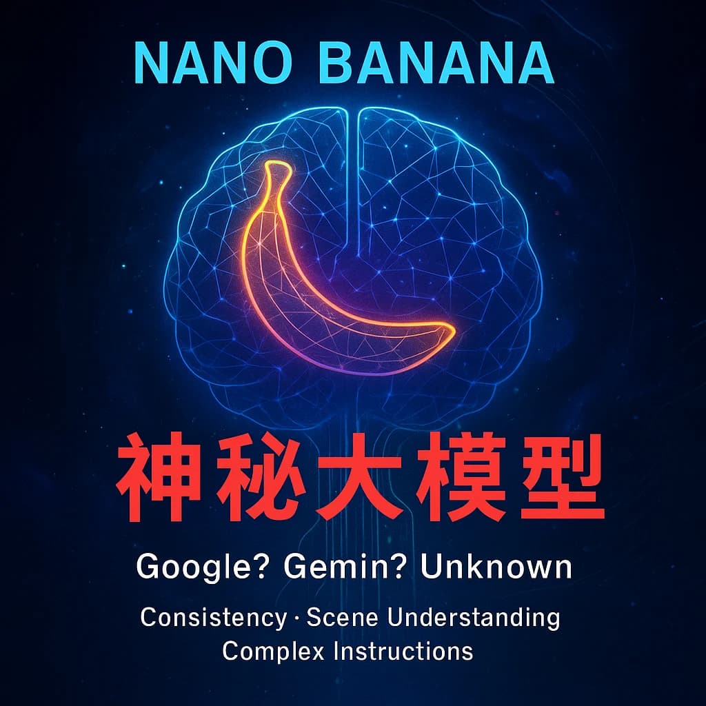 神秘的图片生成和编辑大模型Nano Banana是什么?背后是Google吗?什么时候发布?能否颠覆Adobe