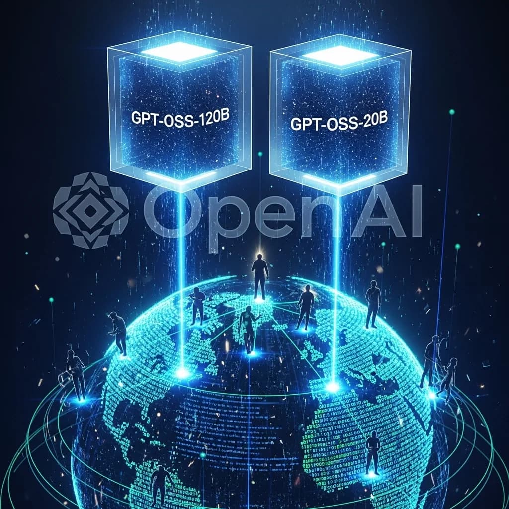 OpenAI开源2个全新大模型,比肩o3-mini的GPT-OSS-20B和比肩o4-mini的GPT-120B,完全免费商用授权