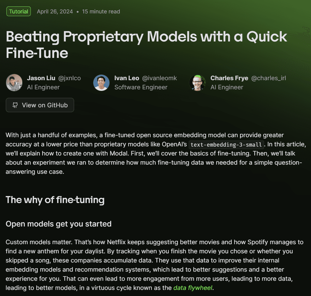如何对向量大模型(embedding models)进行微调?几行代码实现相关原理
