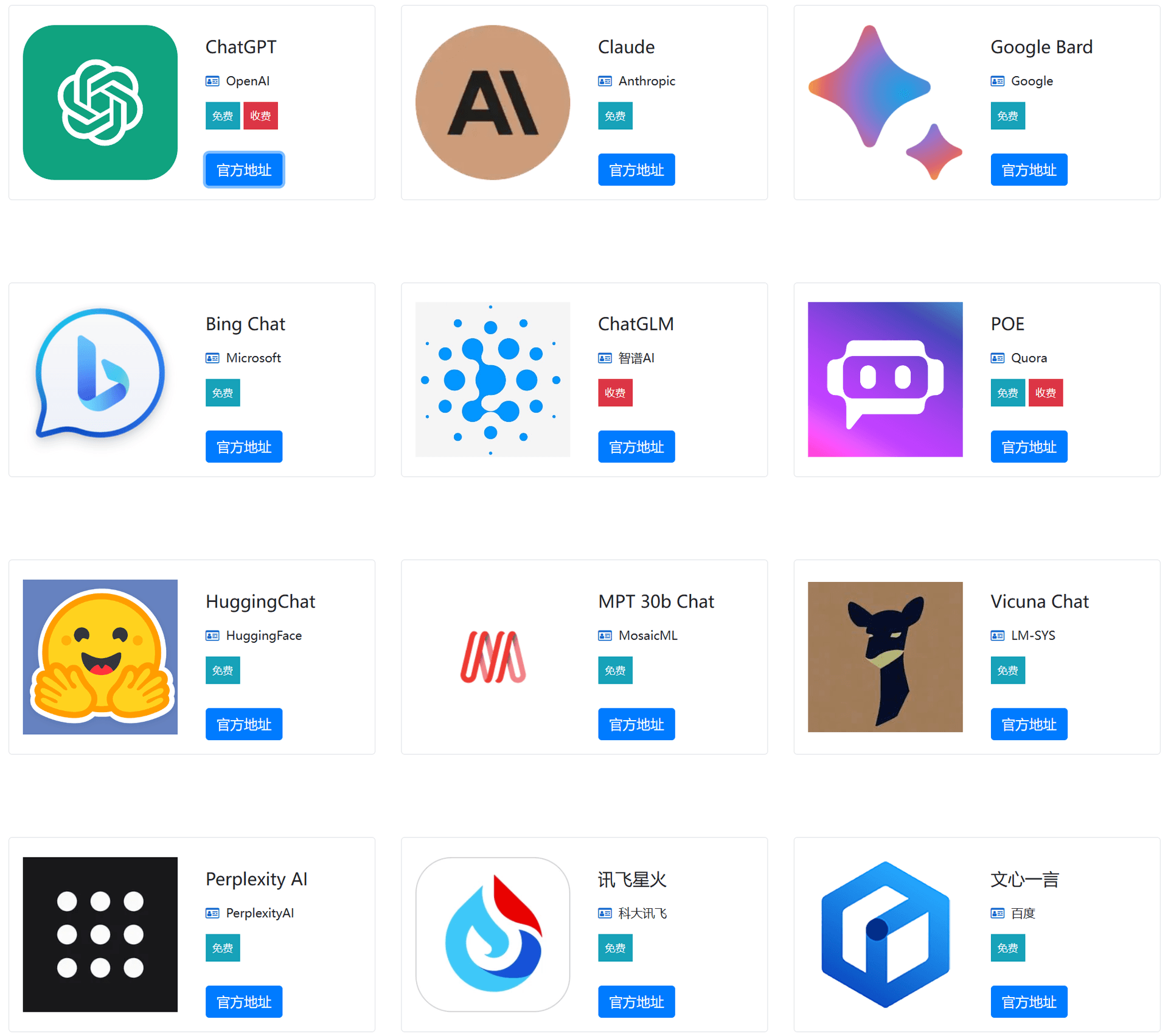 一文总结13个国内外ChatGPT平替产品:是时候可以不那么依赖ChatGPT了~