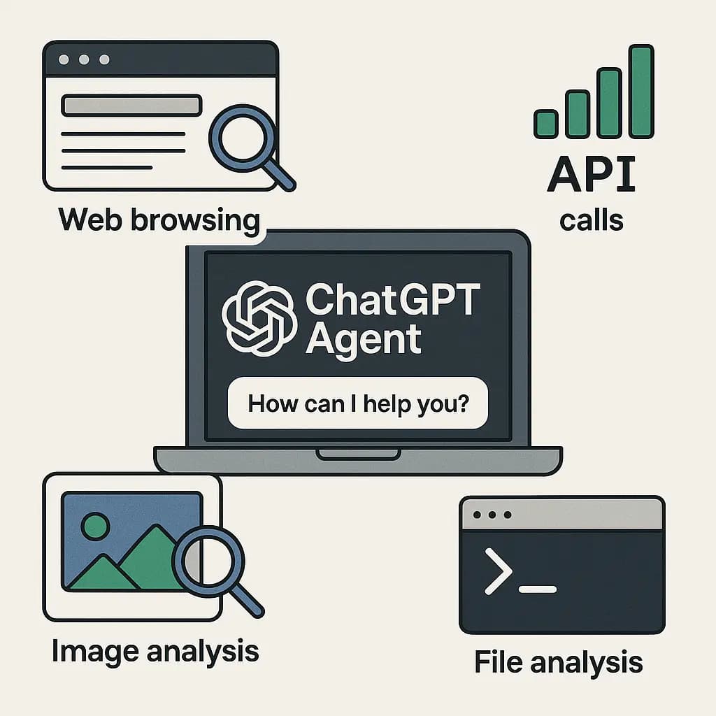 OpenAI发布ChatGPT Agent系统:一个新模型驱动的系统,可以写代码运行代码,使用浏览器订票,写PPT、做excel的全能Agent