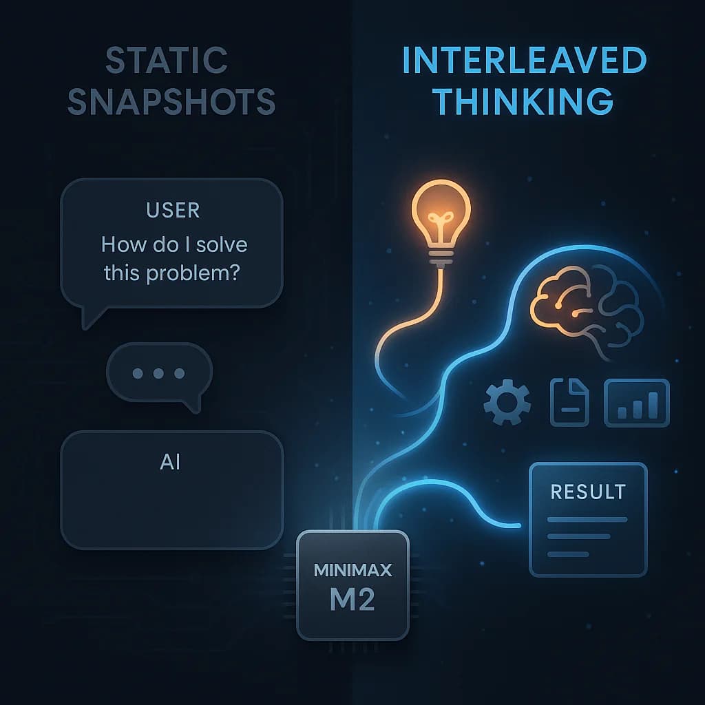 你的MiniMax M2模型效果为什么不好?可能是用错了,官方建议正确使用Interleaved Thinking,模型效果最多可提升35%的效果